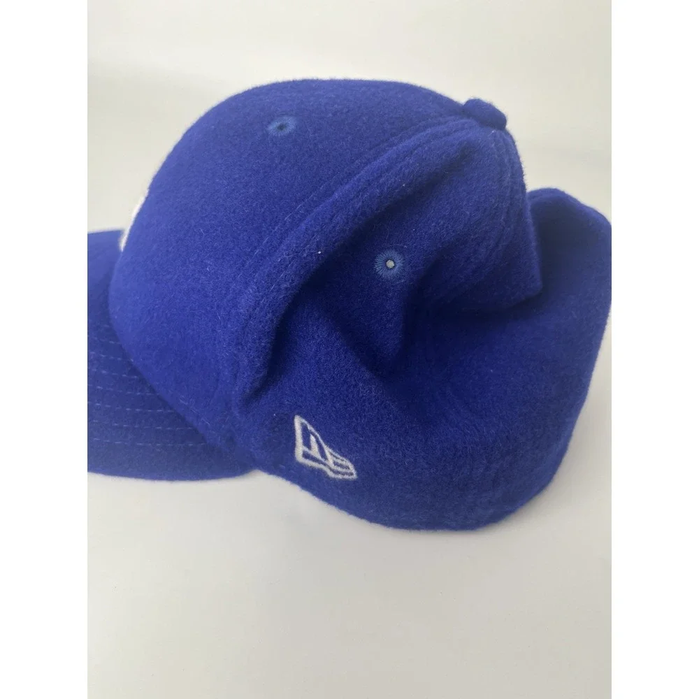 Los Angeles Dodgers Hat Cap Fitted 7.5 Blue Wool New Era MLB Baseball